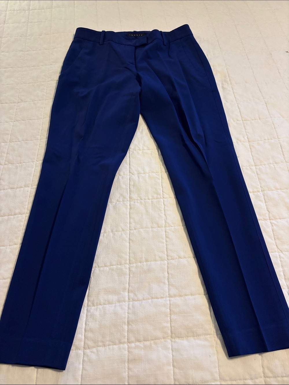 Theory Women's Tailored Trousers in Royal Blue
